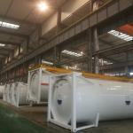 LAR LNG LO2 LN2 20' Cryogenic Storage Tank SA-240M 304 T75 Tank Container
