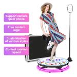 Metal Platform 360 Degree Photo Booth Vending Machine Rotation Camera Photo