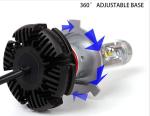 X3 Fanless 6000LM 50W ZES H7 H8 H9 H10 H11 H16 5202 9005 9006 LED headlight Car