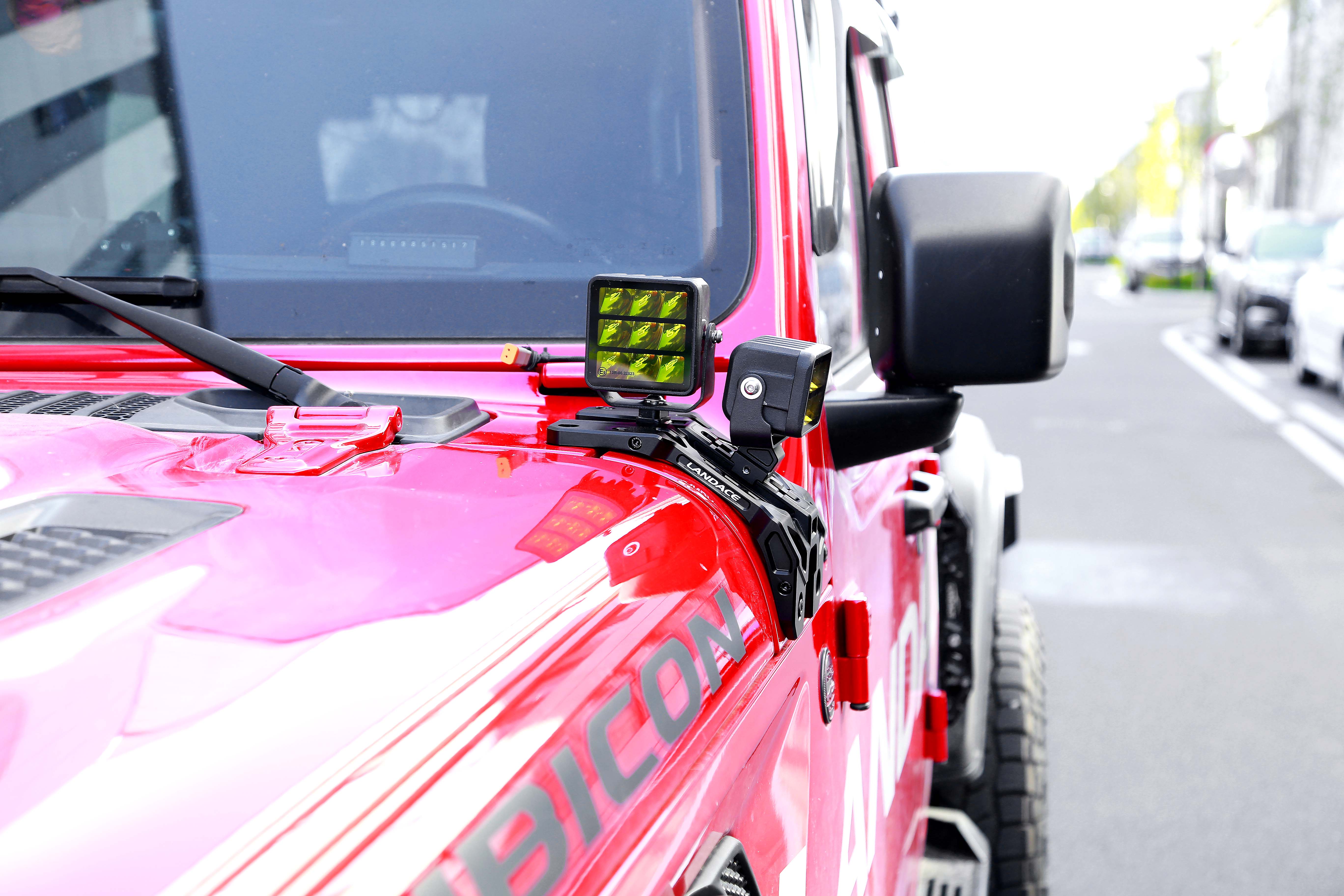 Black Anodizing Light Mounting Brackets For Wrangler JL Aluminum Alloy