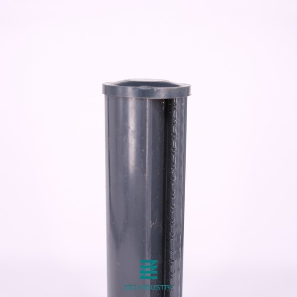 D Type 48mm PVC Fence Post Easy Installation For Welded Wire Mesh Fence