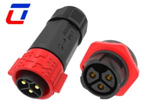 Wholesale 50A 3 Pin Waterproof Wire To Board Connector Male And Female M25 Push Locking from china suppliers