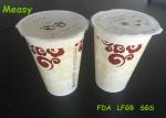 16oz Single Use Paper Cup Disposable For Soft Drink , Hot Air Sealing With