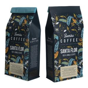 Wholesale Custom Side Gusset Bag 1kg Flat Bottom Coffee Packaging Bags from china suppliers