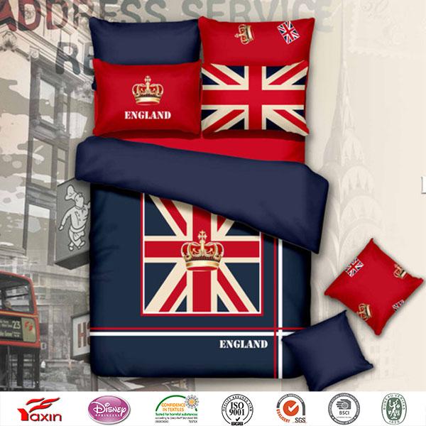 Fashion England flag bedding sheet sets,china home textiles factory,Sell bed