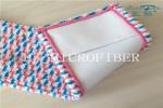 Red Blue White Color Yarn Dyed Microfiber Jacquard Pocket Shaped Mop Heads Mop