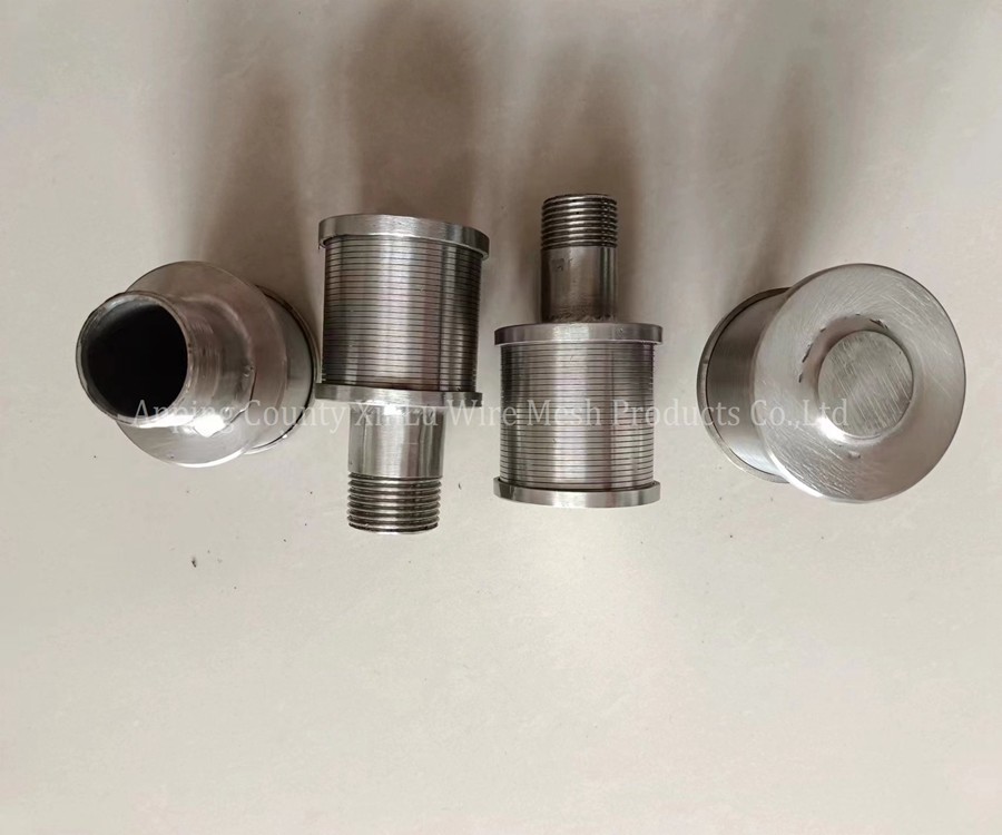 Stainless Steel 316L Screen Nozzle Shape Wedge Wire Johnson Screen with Contunous SLot Filter Nozzle