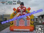 Yellow Inflatable Small Clown Bouncy Castle For Amusement Park