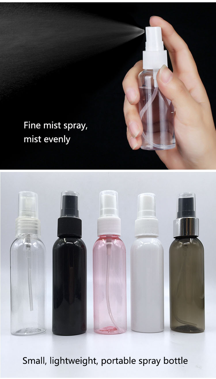 Hard Plastic Body Mist Spray Bottle With Transparent PET Bottle