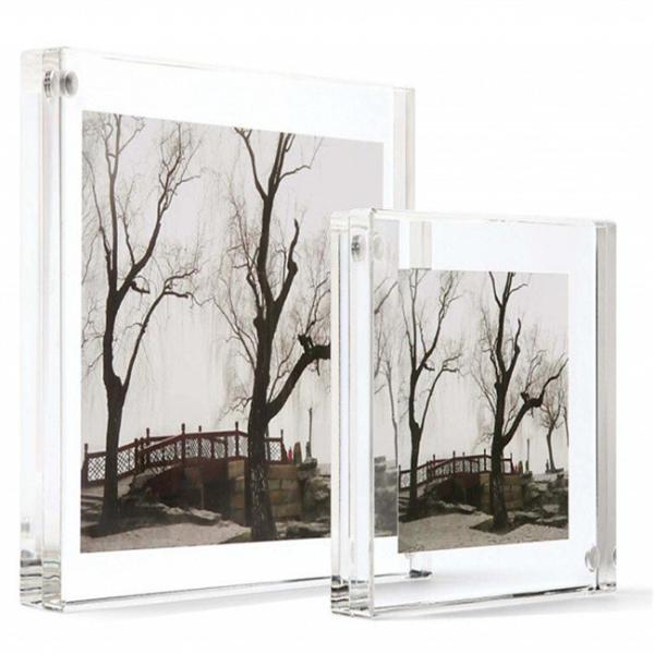 Wholesale Clear Perspex 4x6'' Acrylic Magnetic Picture Frame from china suppliers