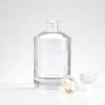 500ml Liquor Glass Bottle Unique Design Glass Body Material Rubber Stopper