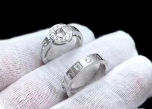 Wholesale Prong Setting 18K Solid Gold Jewellery Ring 0.48ct for Promise 4mm-6mm width from china suppliers