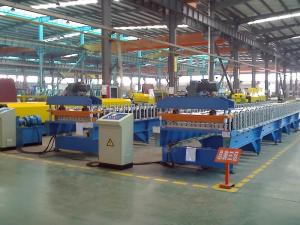 Wholesale 13 Stations Trapezoid Wall Panel Roll Forming Machine with 1.2 Inch Single Chain Drive from china suppliers