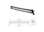 High lumens 180W Double Row Curved Light Bar with 3W*60 LEDS Epistar Bulbs Car