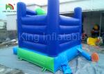 Home / Commercial Blue PVC Bouncy Castles Inflatable , Blow up Jumping Castles