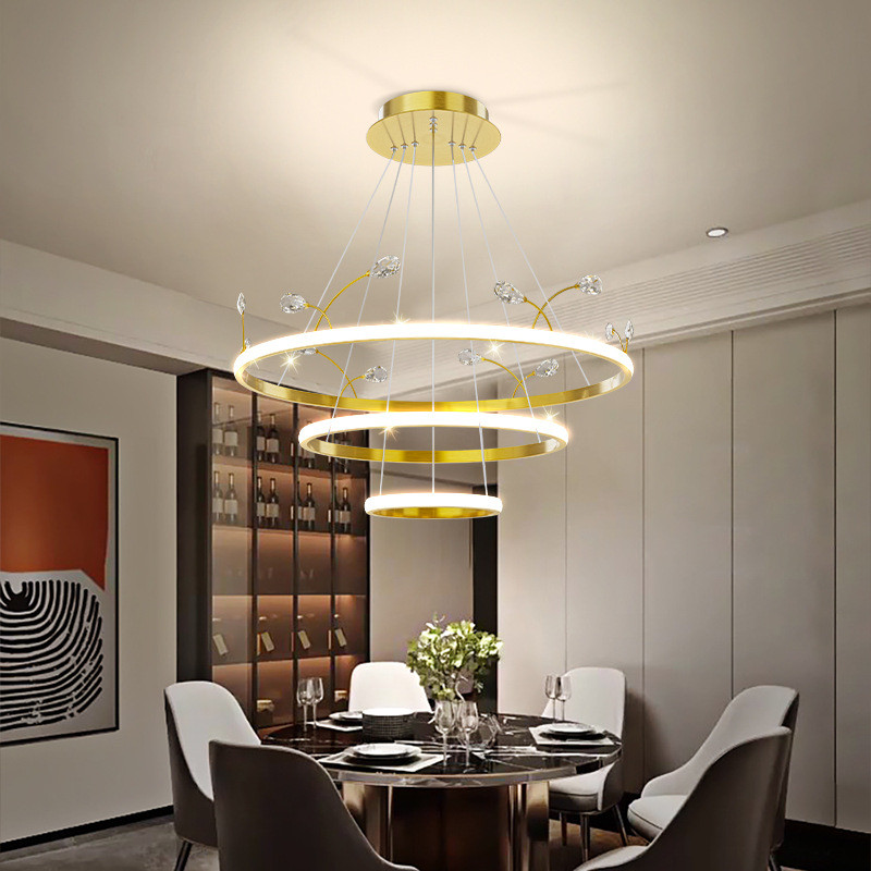 Decoration Customized Crystal Pendant Light Metal Luxury 60*40*100cm