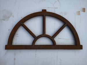 Wholesale Old Cast Iron Antique Window Frames For Lighting French Style H36xW67CM from china suppliers