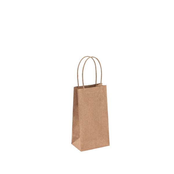 Quality Reusable Twisted Handle Paper Bags For Takeaway Fast Food Packaging for sale