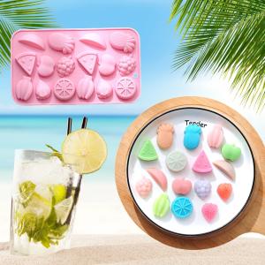 Wholesale Odorless Silicone Ice Molds 16 Cavities Harmless Fruit Shaped from china suppliers