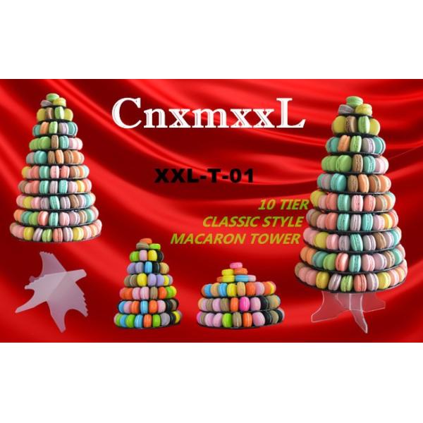 New Patent acrylic macaron display 5 Tier acrylic macaron stand tower in low price