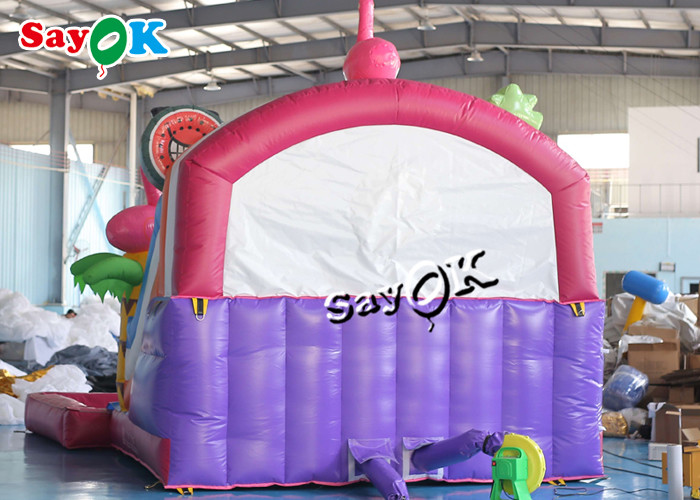 Blow Up Slip N Slide Commercial Inflatable Slide Colorful PVC Tarpaulin Inflatable Bouncer Slide With Pool Set