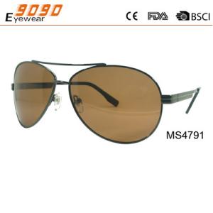 Wholesale Sunglasses with metal frame, new fashionable designer style, UV 400 Protection Lens from china suppliers