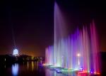 Exterior Floating Music Dancing Fountain Construction In Lake Large Scale