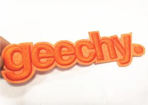 Wholesale Garment Felt 3D Embroidered Letter Patch Commercial Brand Name from china suppliers