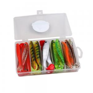 China Japan Shad Bait Fishing Lures Artificial Bait Jig Head Fly Rubber Fishing Bait on sale