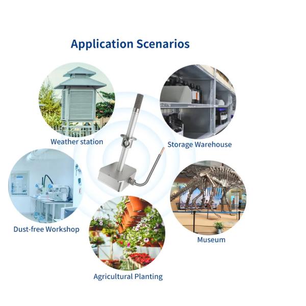 4-20ma Industrial Chip RS485 Humidity Sensor Temperature and Humidity Senso Rtemperature Transmitter Digital Guangzhou Gray