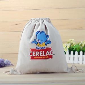 Wholesale Rope Harness Canvas Drawstring Duffle Bag Laminated Full Color Printing from china suppliers