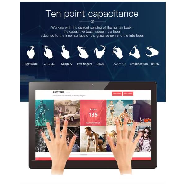 10.1inch wall mount Commercial poster Display Digital signage android tablet pc POE NFC Camera Touch screen for shopping mall