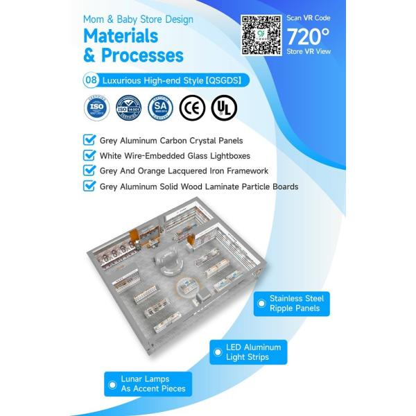 08-QSGDS Maternity And Baby Shop Design With Luxurious High-end Style