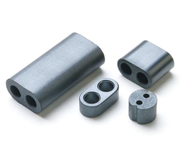 Ni-Zn RID Ferrite Core Material , Lightweight Magnetic Material Silver Grey