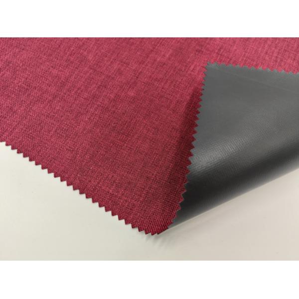 Red 600D Cation Fabric Plain Style PVC Coated Eco-Friendly Solution