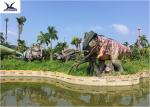 Lifesize Giant Colorful T Rex Lawn Ornament For Game Center 110 V / 220A