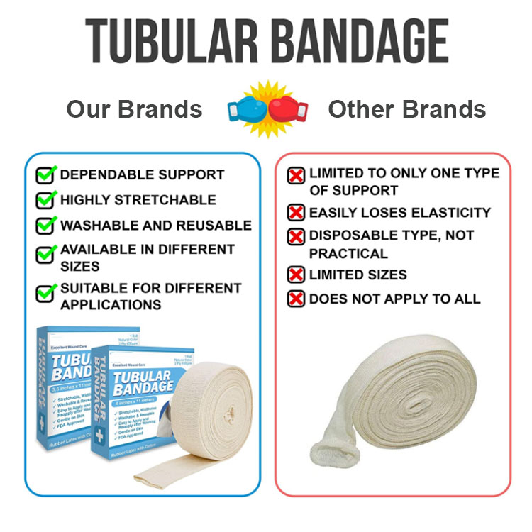 AS-H01 Tubular bandage/stockinette/tubifix and tubinet bandage/tubular elastic net dressing with certificates