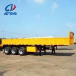 Dual Line Braking System 40ft Flatbed Trailer for Bulk Cargo Delivery Steel
