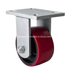 Wholesale Zinc Plated 6&quot; 1300kg Rigid TPU Caster 9306-86t Customization from china suppliers