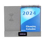 New Design 2024 Quality Customized Art Logo Pu Leather Funny 365 Day Wireless