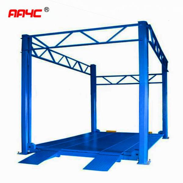 AA4C high rise 4 post lift 3.5M high 3.0T capacity car elevator cross floor lift