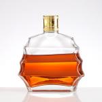 Hot Stamping Surface Handling Short Neck Tequila Glass Bottle for Party