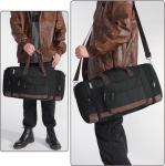 Large Capacity Travel Tote Weekend Convenient Carry On Luggage Men Duffel Canvas