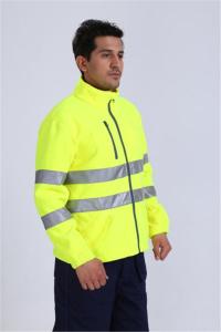 Wholesale 100% Polyester Microfleece Hi Vis Fleece Jacket , 360gsm Cold Weather Work Jacket from china suppliers