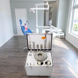 Wholesale Hand-Held Design Portable Dental Unit 220V Pull Rod Dental Delivery Unit With Dental Handpiece Curing Light And Dental Scaler from china suppliers