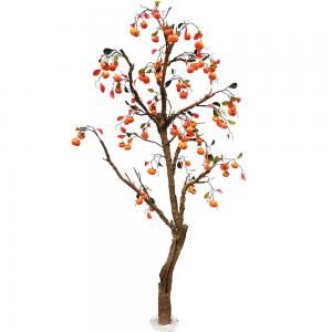 Wholesale 120cm Artificial Persimmon Tree Real Look Natural Wood Trunk Plant from china suppliers