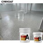 Water Based Transparent Epoxy Resin Floor Coating Broadcast Decorative Flake