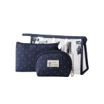 Wholesale Custom Print Logo Makeup Travel Toiletry Bags 3 Set