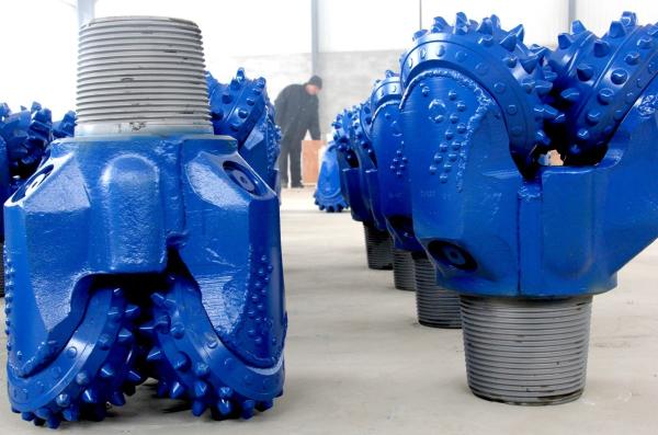 Water Well Drilling News Blue Durable TCI Tricone Drill Bit , Rock Cone Drill