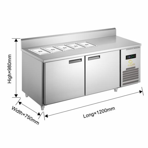Air Cooling Industrial Refrigeration Equipment Pizza cabinets/Salad cabinets for